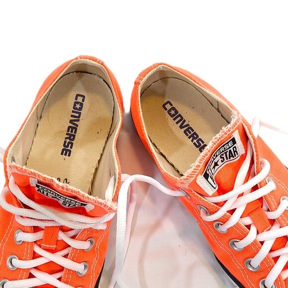 NWOB Converse All Star sz W8 M6 Orange Sneakers Athletic Shoes Chuck Taylors - Picture 7 of 11